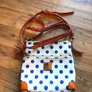 Dooney and Bourke crossbody poka dot bag